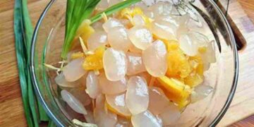 Nguyên liệu cho món sữa chua hạt đác, mít