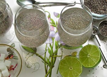 Pha nước hạt chia với nước mát